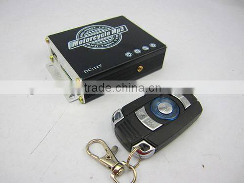 Motorcycle amplifier with transparent plastic motorcycle parts speakers