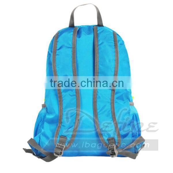 Nylon Teenage Backpack Folding Portable Storage Bag