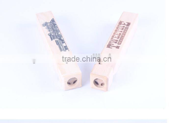 Wooden train whistle toy,funny whistle toy