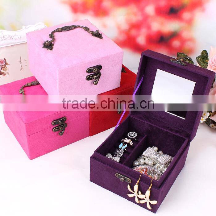 C04 ANPHY Cube Jewelry Box Small with Mirror Jewelry Finding Box Assorted