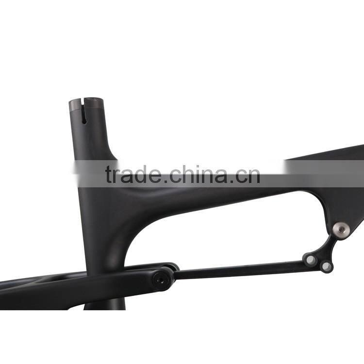 Fat suspension bike 26er mtb strong full dual suspension snow bike frame 200*57mm