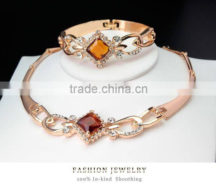 Jewelry Sets For Women Fine Accessories Wedding Bridal Pendant Statement CZ Diamond Necklace Earrings Bracelets Rings Sets