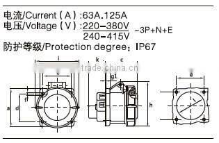 WL3352/WL3452 High quality folding power plug