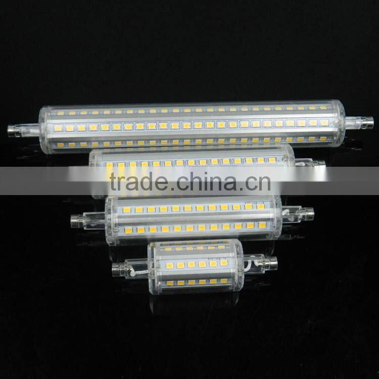 Dimmable led bulb lights Epistar ce rohs 5w 8w 10w 12w led lamp clear led r7s 118mm 8w