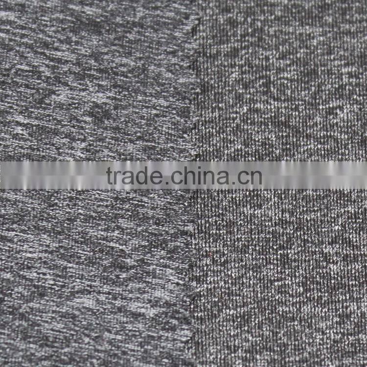 Soft nylon blend space dyed compression tights fabric / nylon polyester combo fitness leggings fabric