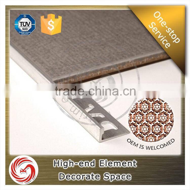 1.0mm thickness ceramic aluminum tile trim corners L shape tile trim