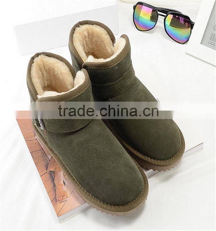 Australia new fashion lightweight funky snow dark green woman boot
