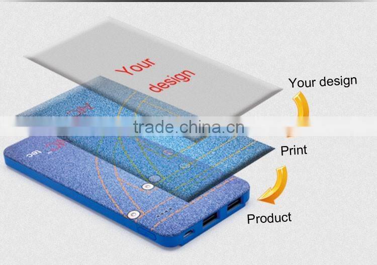 4000mAh free logo printing power bank mobile charger