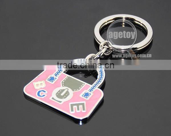 Fashion Bag Charms Handbag Shaped Promotional Enamel Metal Bag Keychain