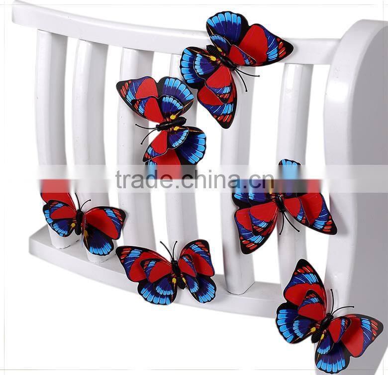 Spring Ornament 3D Purple decorative butterfly wall decor