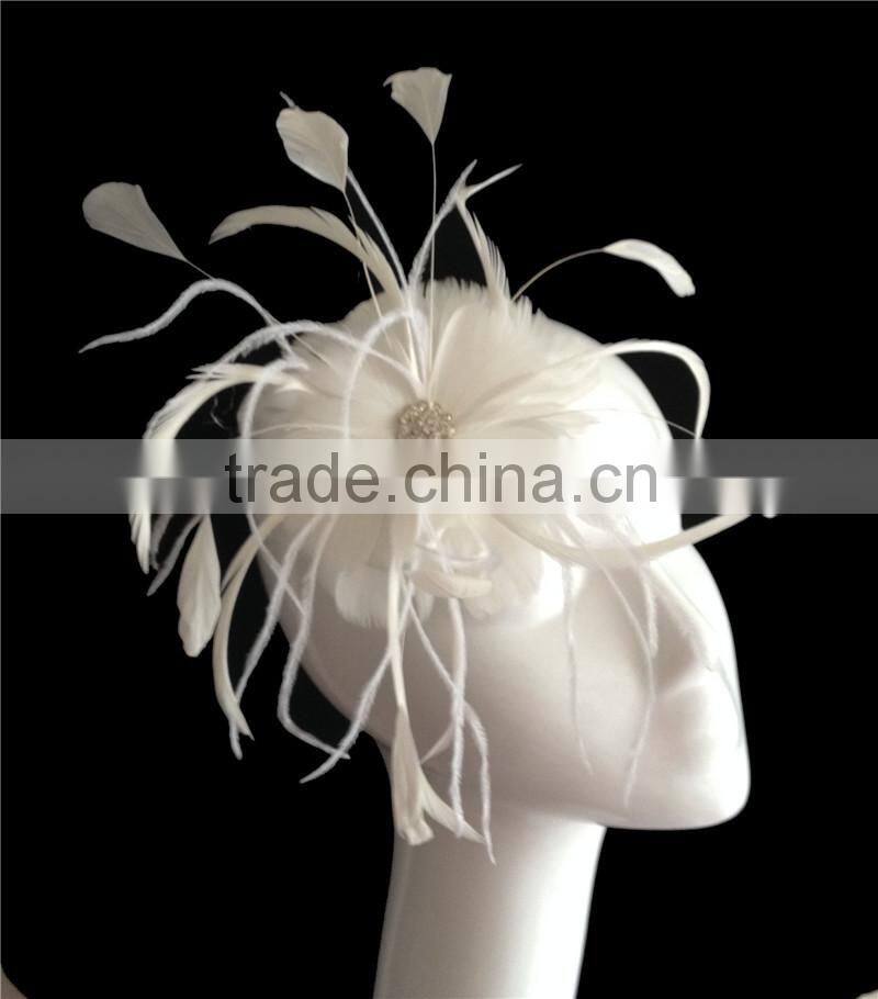 Graceful wedding fascinator wholesale bridal fascinator on clip