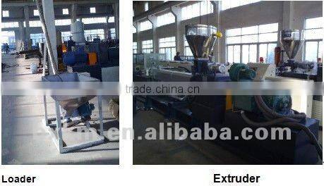 PET flakes granulating pelletizing line