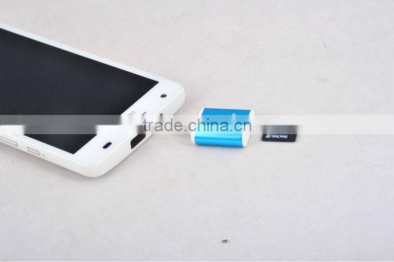 OTG TF/SD card reader Smartphone/ Computer 2 in 1 USB reader USB A to Micro USB
