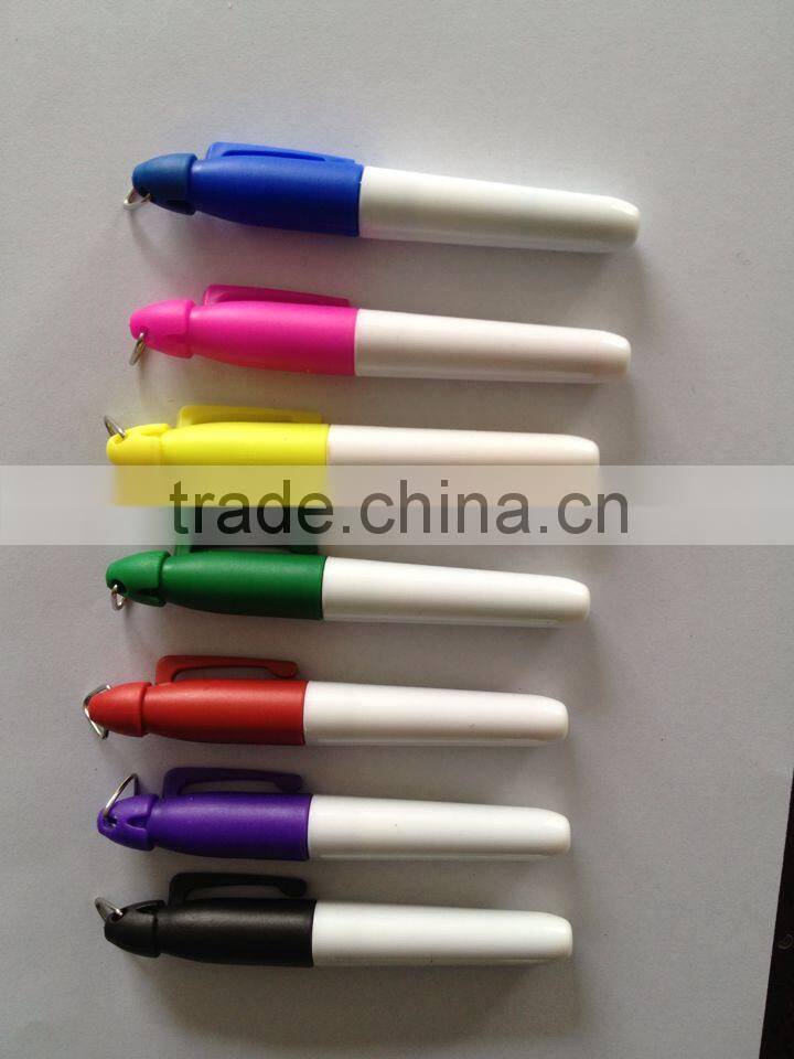Multi-color Mini Permanent Marker Pen With Hook