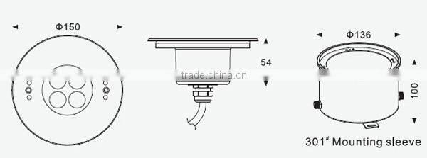 8W 2015 new hot sale LED underwater light for swim pool