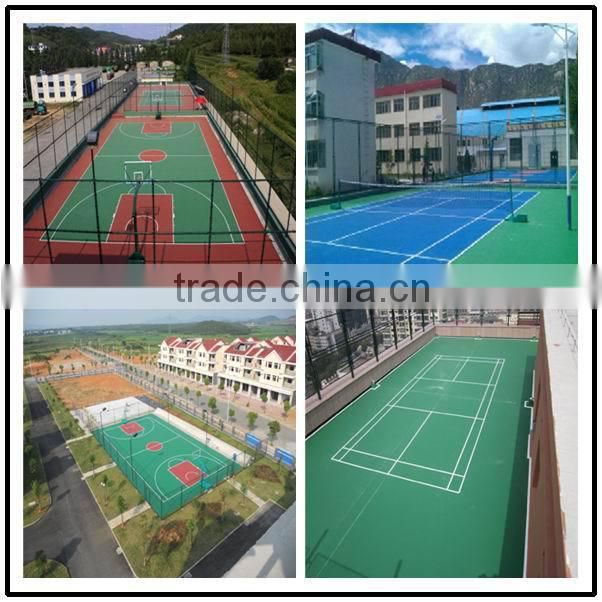 anti-ultraviolet outdoor sport court flooring materials plastic floor covering