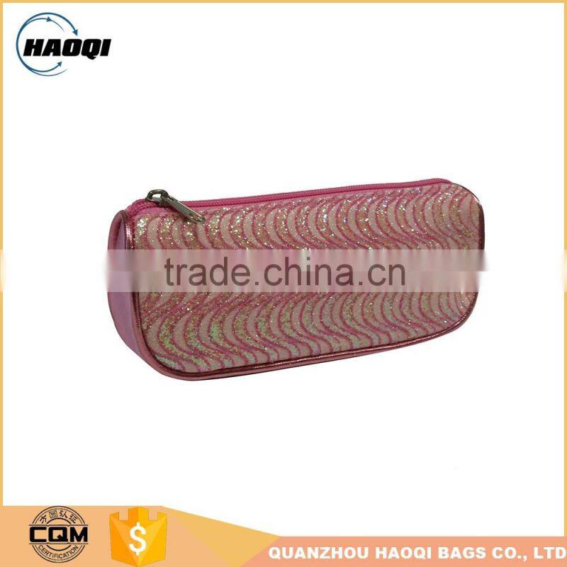 Plain Silk Print Logo Custom Pencil Bag