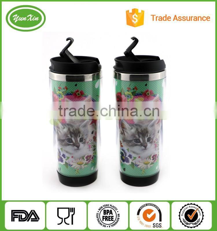 Wholesale Custom Double Wall Stainless Steel Tumbler With DIY design paper insert
