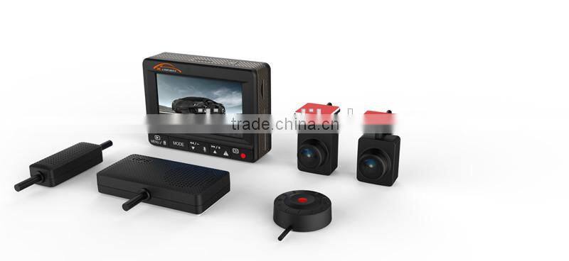 1920*1080p Dual Dash Camera Ambarella A7LA70 GPS Car DVR 2CH Hidden Driving Video Recorder Koonlung K1S Car DVR Box