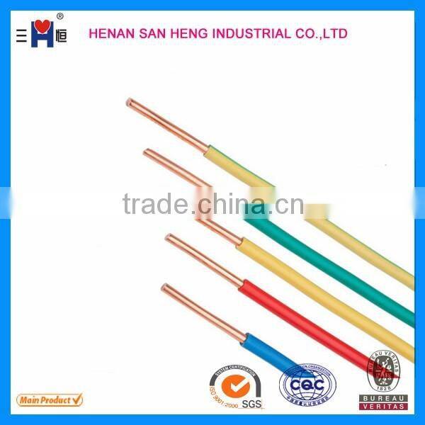 High Quality H07V-R 450/750V PVC Insulated Copper Wire