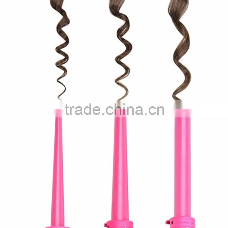 3 in 1interchangeble hair curling iron magic hair dressing siut for DIY