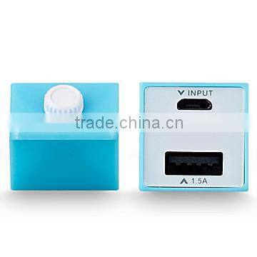 2200mAh Plastic Milk Bottle Power Bank