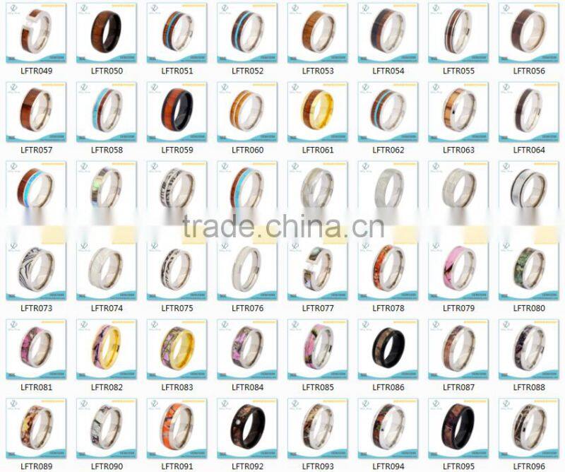 Cool titanium rings for men,antique enamel ring jewelry