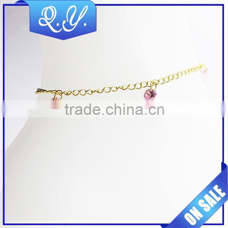 18K Gold Plated Stainless Steel Foot Jewelry Anklet Chain Gold Chain Design for Girls