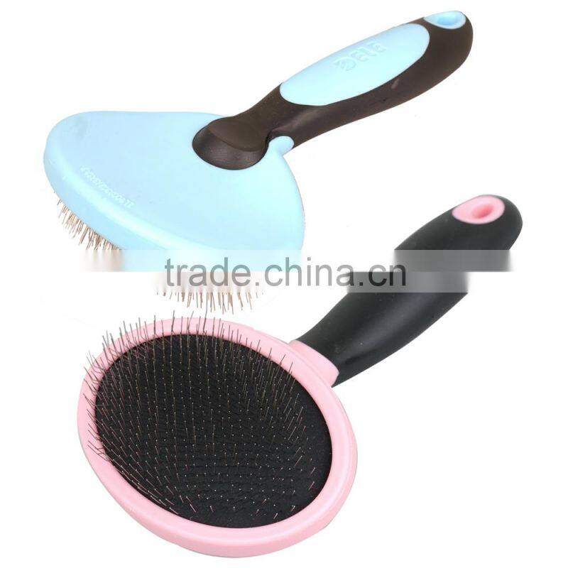 Pink/Blue Dog Cat Fur Comb Brush Long Short Hair Grooming Thin Pin Shedding Tool