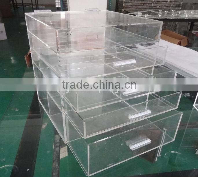 trade assurance factory wholesale 6 drawer acrylic makeup organizer