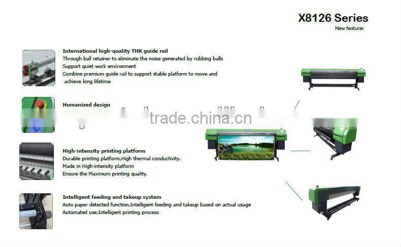 Inkjet printer 3.2m larger format eco solvent printer with 1440dpi