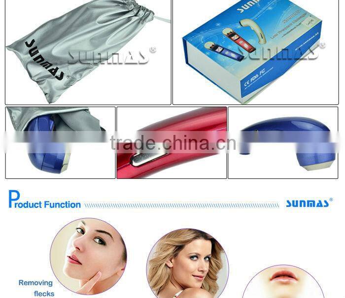 gel pads with fabrics Sticky electrode gel rubber facial massager with light designs SM9095