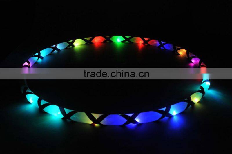 Hot Sale Flashing LED Hula Hoop For Night Use