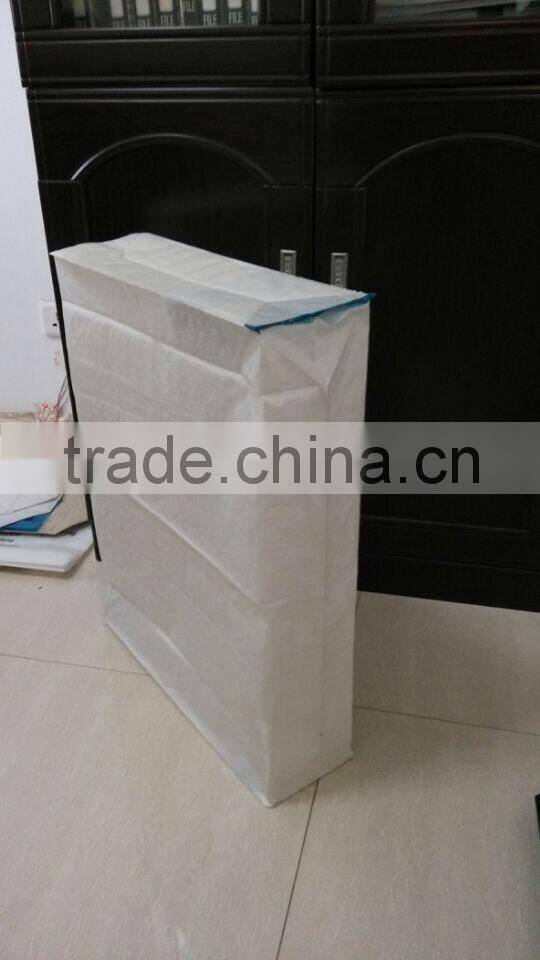 Square bottom pp woven bag with valve port