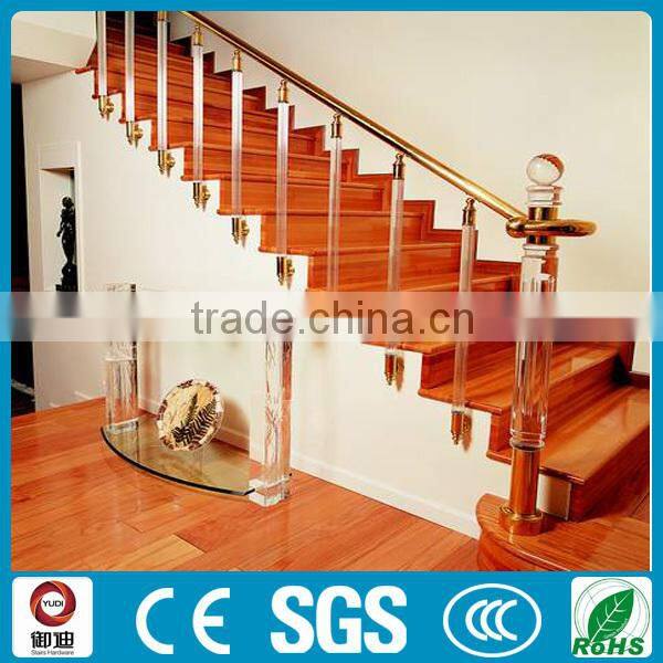 fashion design crystal pillar for home staircase