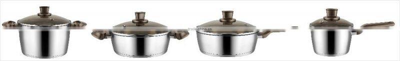 High Quality Stainless Steel Cooking Pot with Induction Bottom