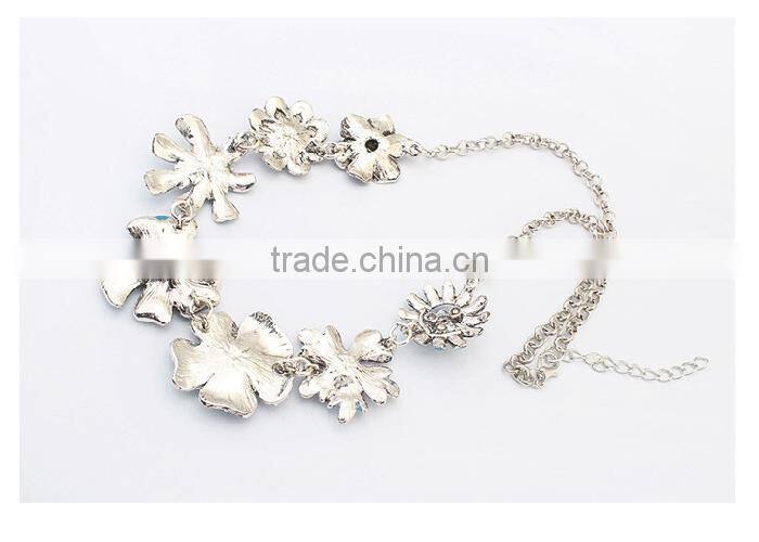 Women jewelry wholesale beautiful colorful hawaii flower necklace