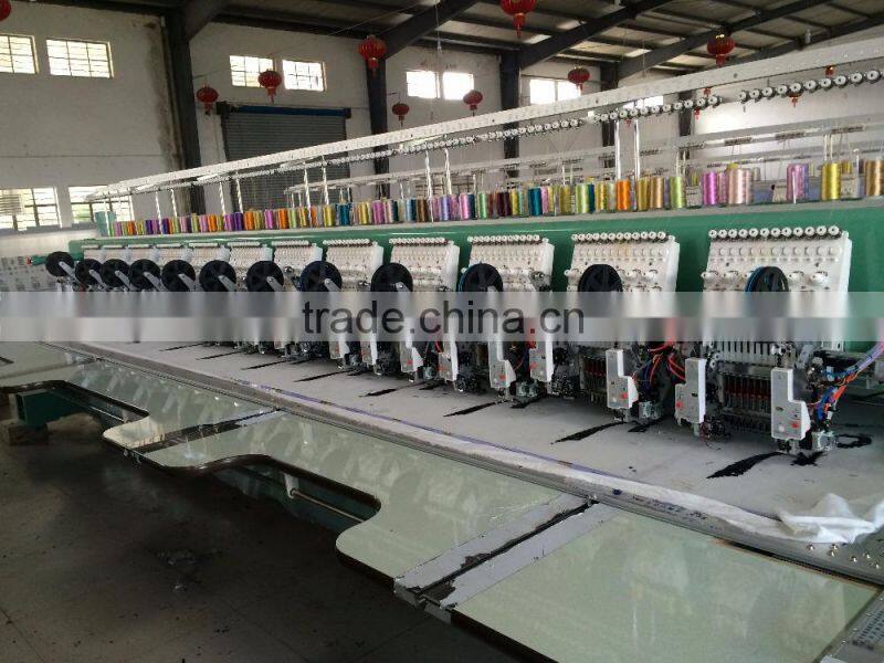 12 heads towel embroidery machine