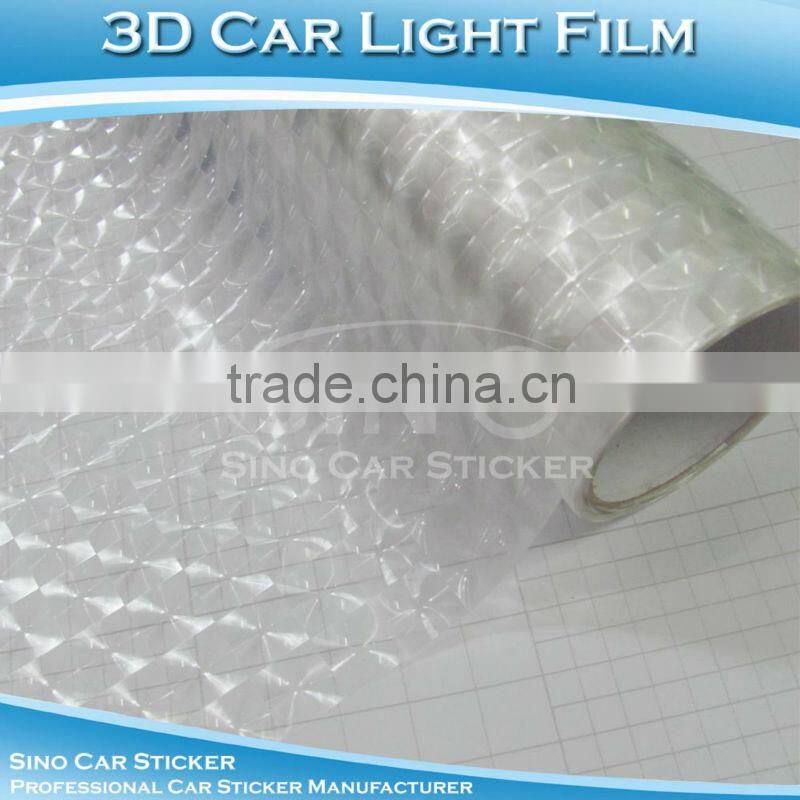 0.3x10m 3D Red Car Film Cat Eyes Car Light Decoration Tint Vinyl