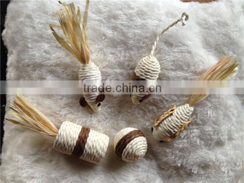 Natural material wholesale cat toy,New fur mouse cat toy