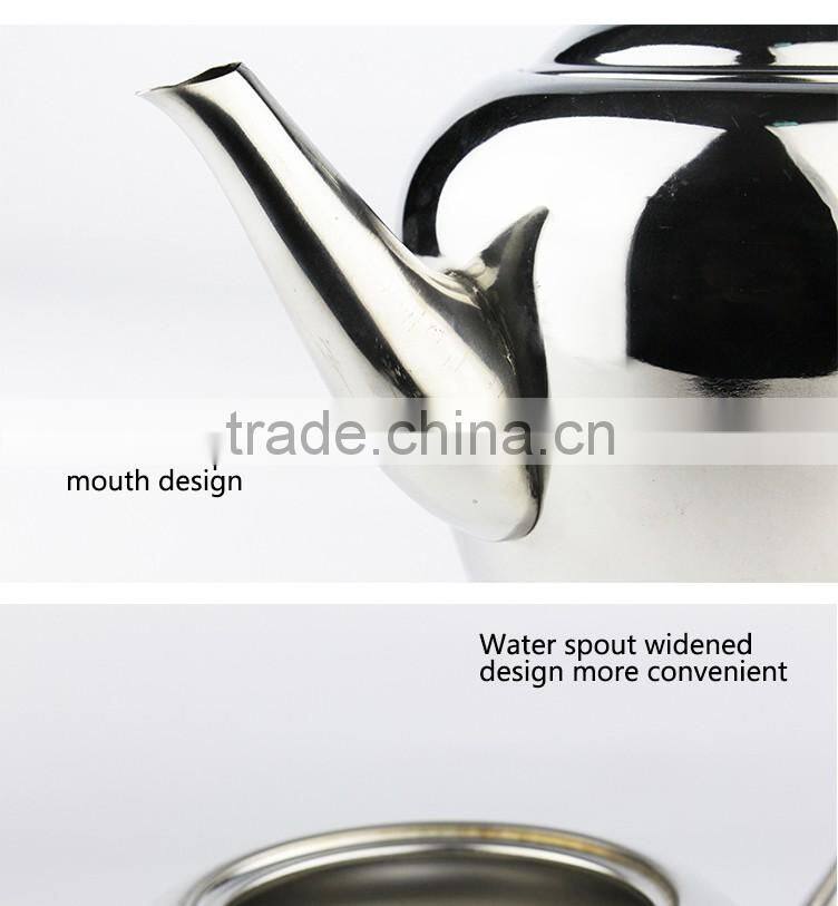 Premium internal expanding drum design perfect for pouring tea stainless steel coffee kettle/tea kettle creative handle design f