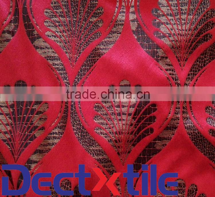100%Polyester Flocking Knitted Sofa Upholstery Fabric For Lining