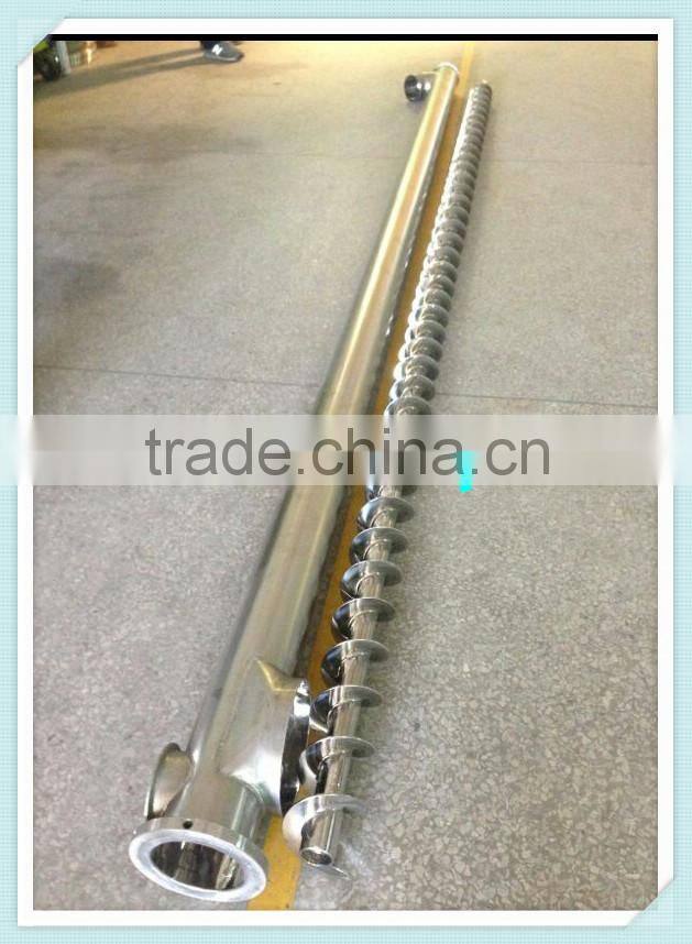 Screw feeder conveyor with square hopper