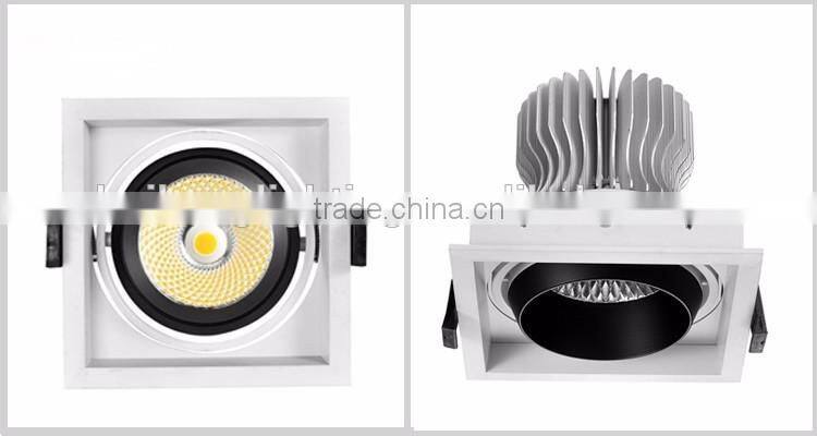 Newest high quality cheap price clothing shop low strobe aluminum recessed grille downlight