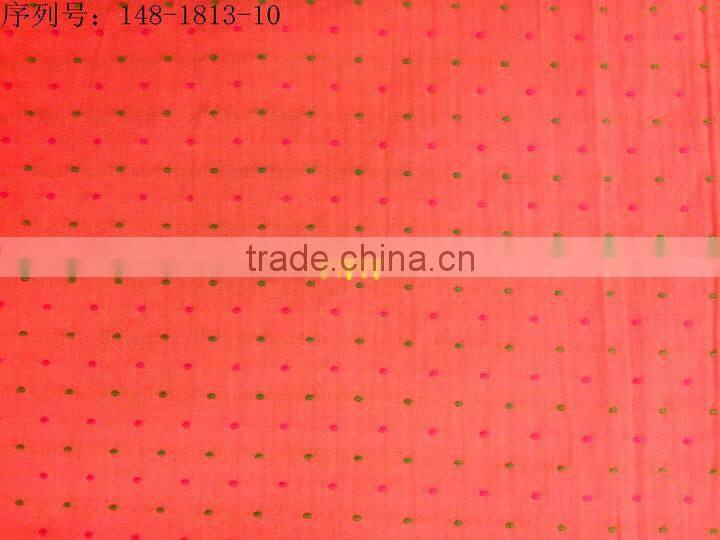 100% cotton jacquard fabric for clothing with ready bulk