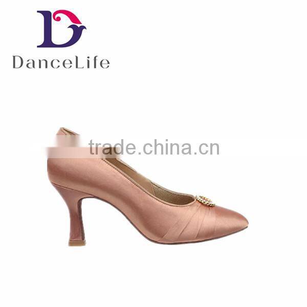 S5621 ladies folk dance shoes wholesale high heel ballroom dance shoes for line dance shoes