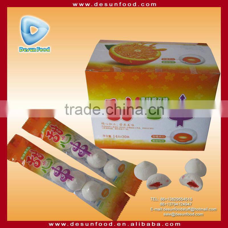 5pcs pack small bread center filled marshmallow with jam filling