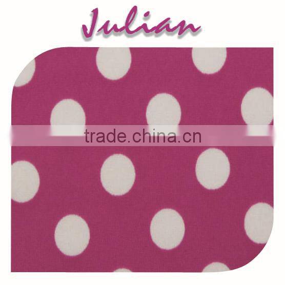 african lace fabrics denim white dot on rose red poly milk fiber fabric Spandex Fabric 4way strentch