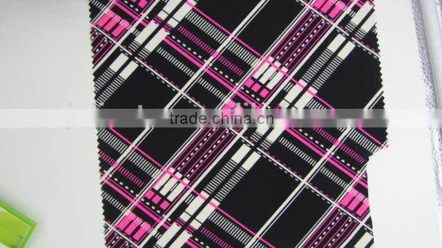 rose red black square Spandex print nylon oversleeve fabric legging