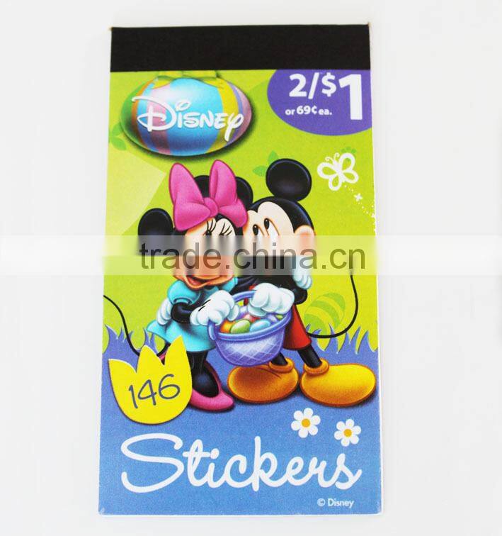 Interesting customized shape Eco-friendly Non-toxic paper double stickers